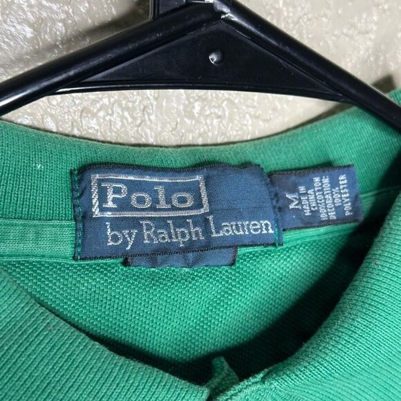 VTG Polo by Ralph Lauren Anchor Flag shirt color is green with embroidered desig - Picture 5 of 5